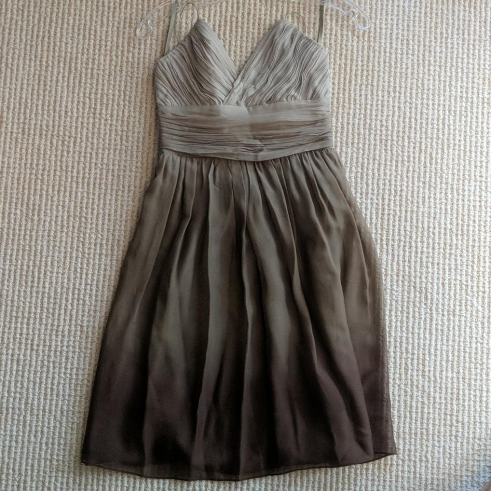 MICHAEL KORS Chiffon Brown Ombre Dress